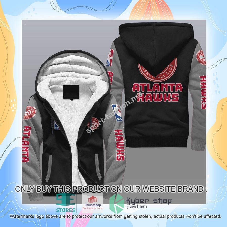 NEW Atlanta Hawks 3D Fleece Hoodie 6 atlanta hawks nba fleece hoodie 6 1008
