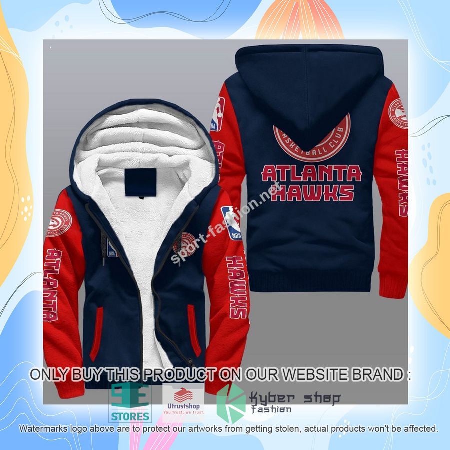 NEW Atlanta Hawks 3D Fleece Hoodie 8 atlanta hawks nba fleece hoodie 8 39241