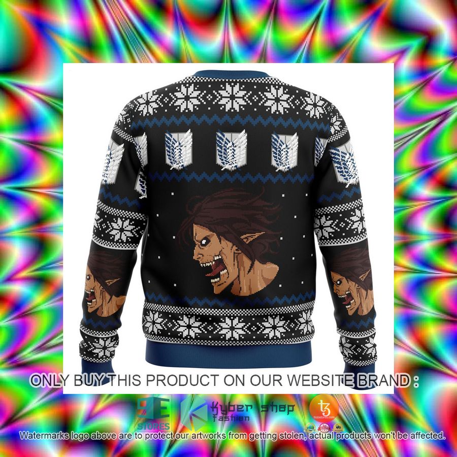 HOT Attack On Titan Survery Corps Ugly Christmas Sweater 9 attack on titan survery corps knitted wool sweater 9 36934
