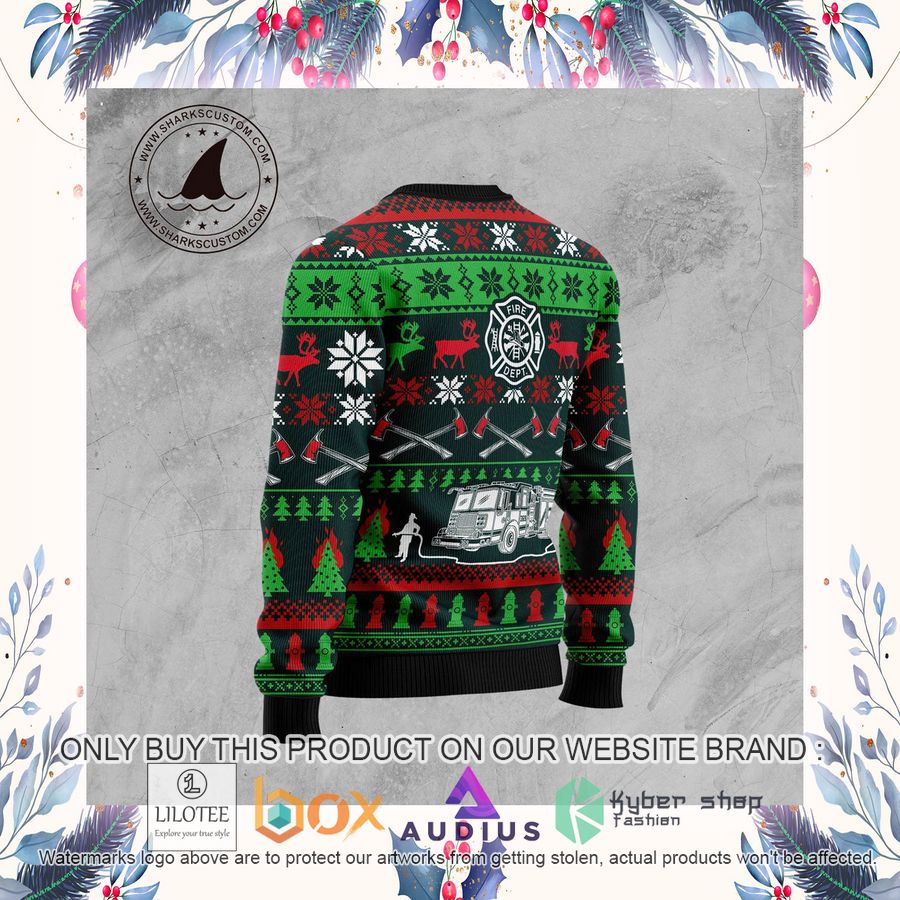 Awesome Firefighter Ugly Christmas Sweater 11 awesome firefighter ugly christmas sweater 11 69071