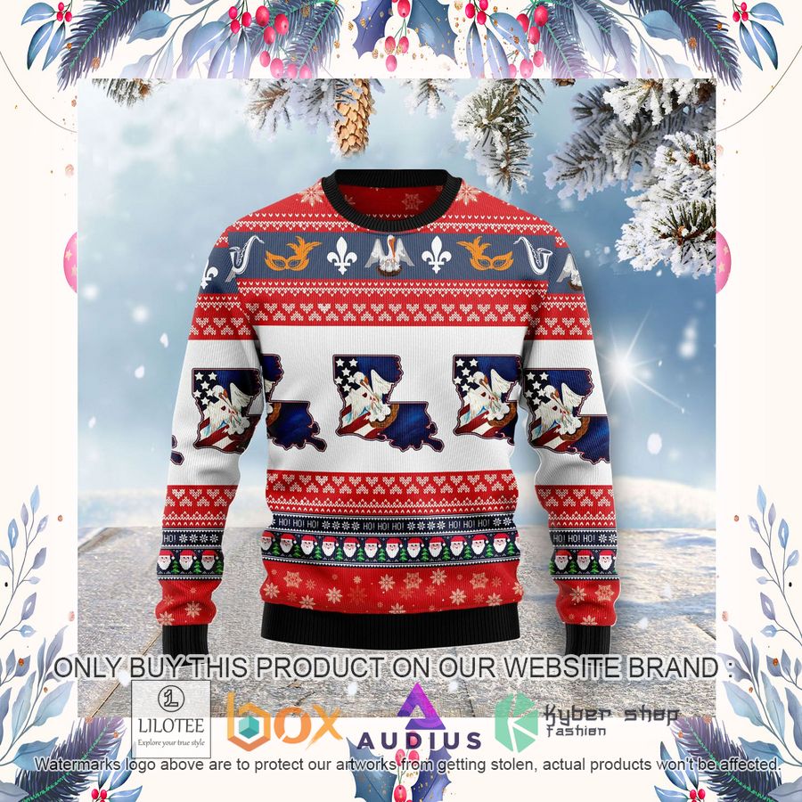 Awesome Louisiana Ugly Christmas Sweater 10 awesome louisiana ugly christmas sweater 10 27707