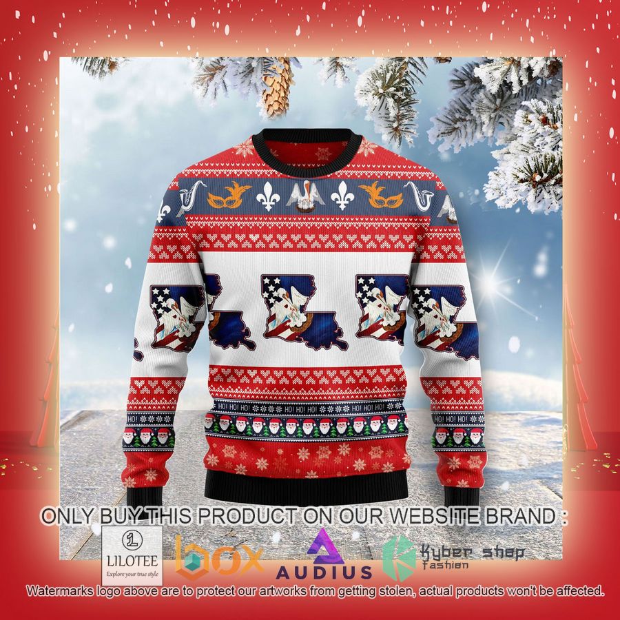 Awesome Louisiana Ugly Christmas Sweater 7 awesome louisiana ugly christmas sweater 7 85711