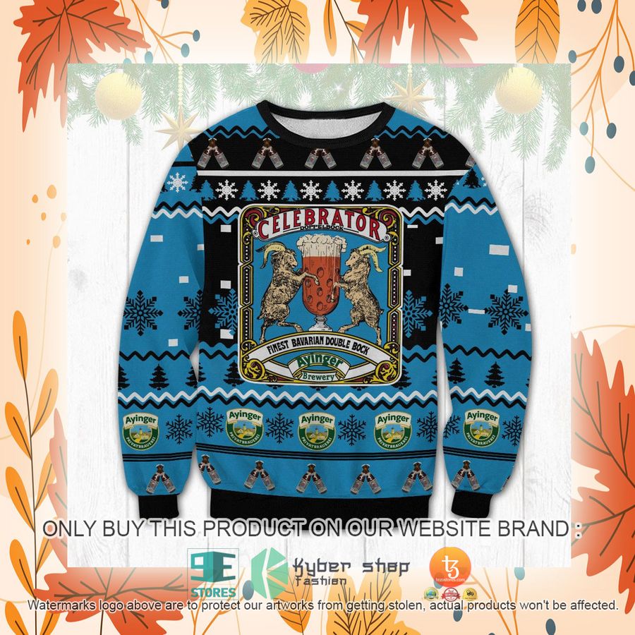 NEW Ayinger Celebrator blue Christmas Ugly Sweater 2 ayinger celebrator blue ugly christmas sweater 2 46185