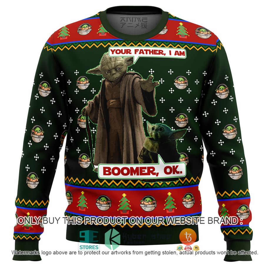 baby yoda boomer star wars knitted wool sweater 1 17239