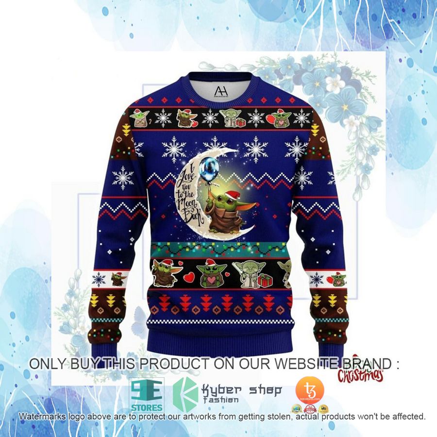 HOT Baby Yoda I love you to the moon and back Ugly Christmas Sweater 4 baby yoda i love you to the moon and back ugly christmas sweater 4 30487