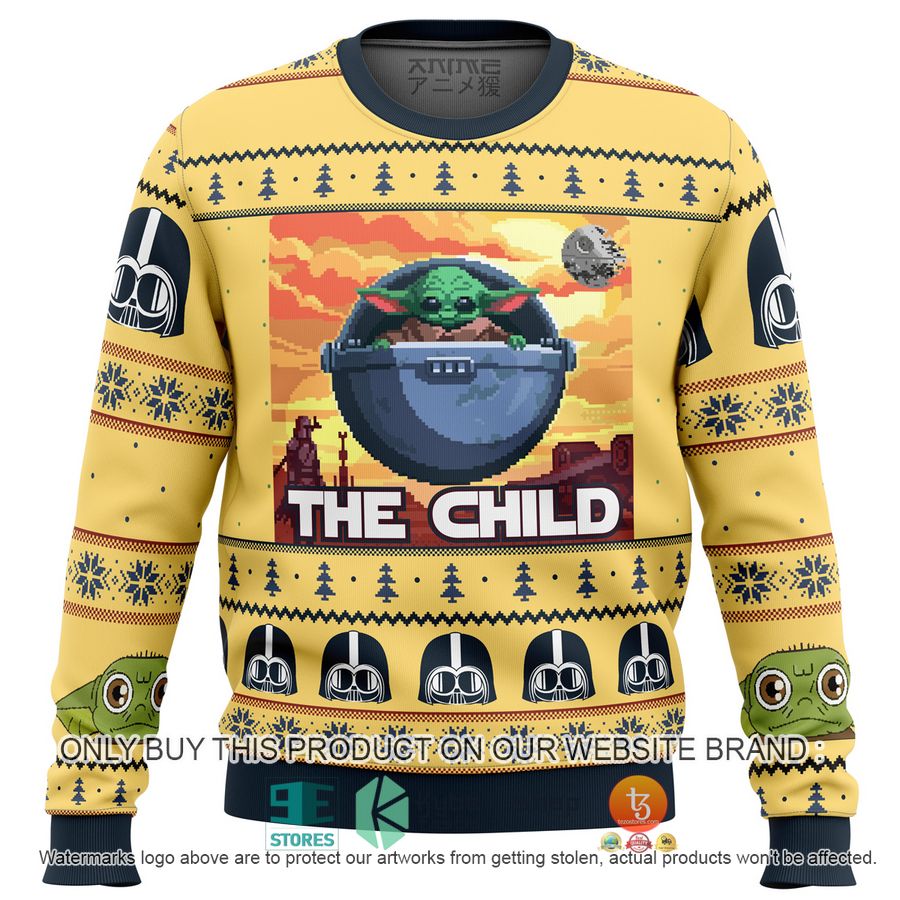 baby yoda the child mandalorion star wars knitted wool sweater 1 11109