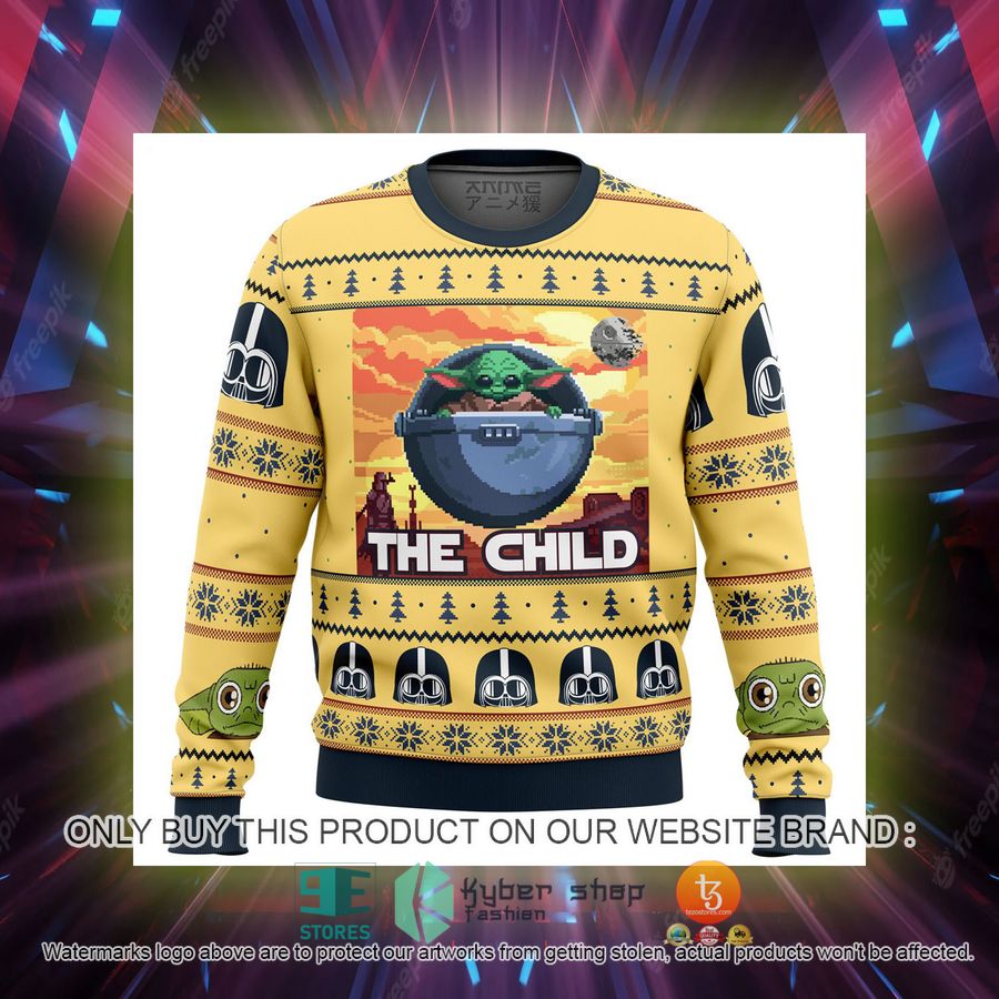 baby yoda the child mandalorion star wars knitted wool sweater 2 29150