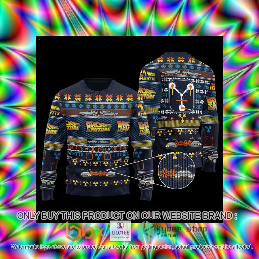Back to the Future Christmas Wool Sweater 3 back to the future christmas wool sweater 3 79546