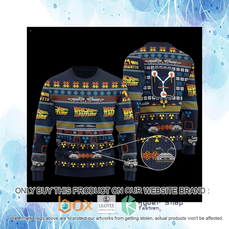 Back to the Future Christmas Wool Sweater 4 back to the future christmas wool sweater 4 16287