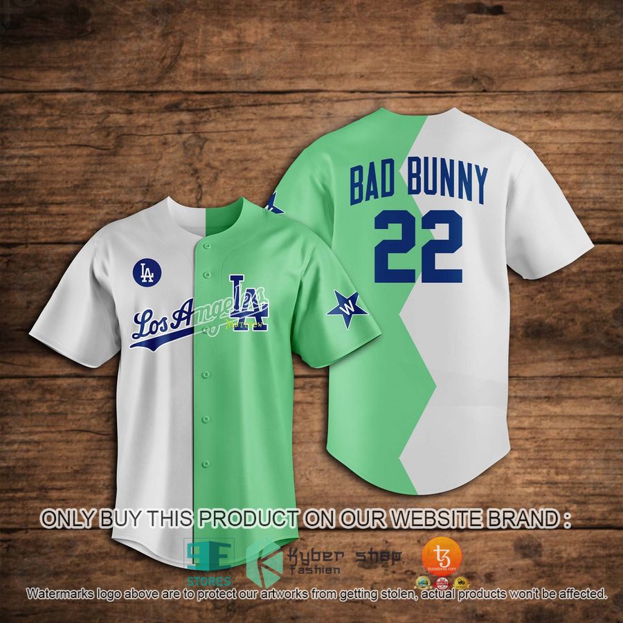 HOT Bad Bunny MLB Los Angeles Dodgers Personalized Baseball Jersey 1 bad bunny mlb los angeles dodgers personalized baseball jersey 1 37657