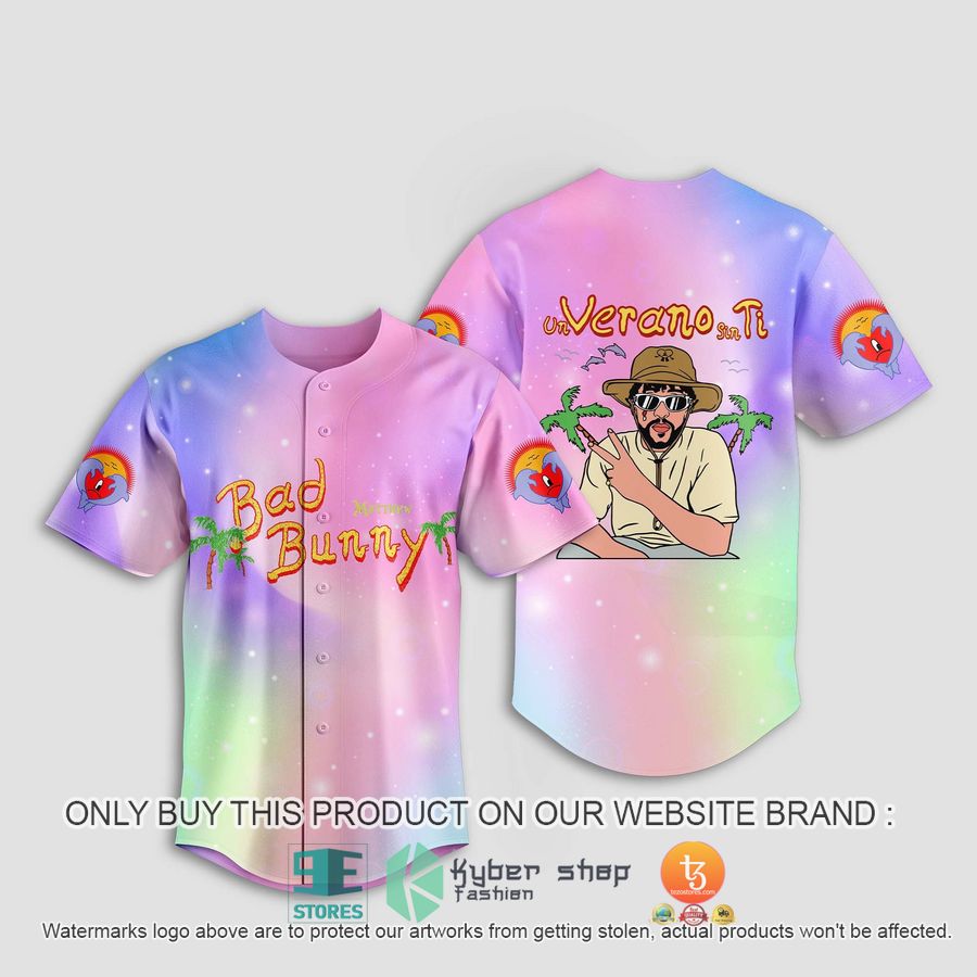HOT Bad Bunny Un Verano Sin Ti Baseball Jersey 1 bad bunny un verano sin ti baseball jersey 1 42518