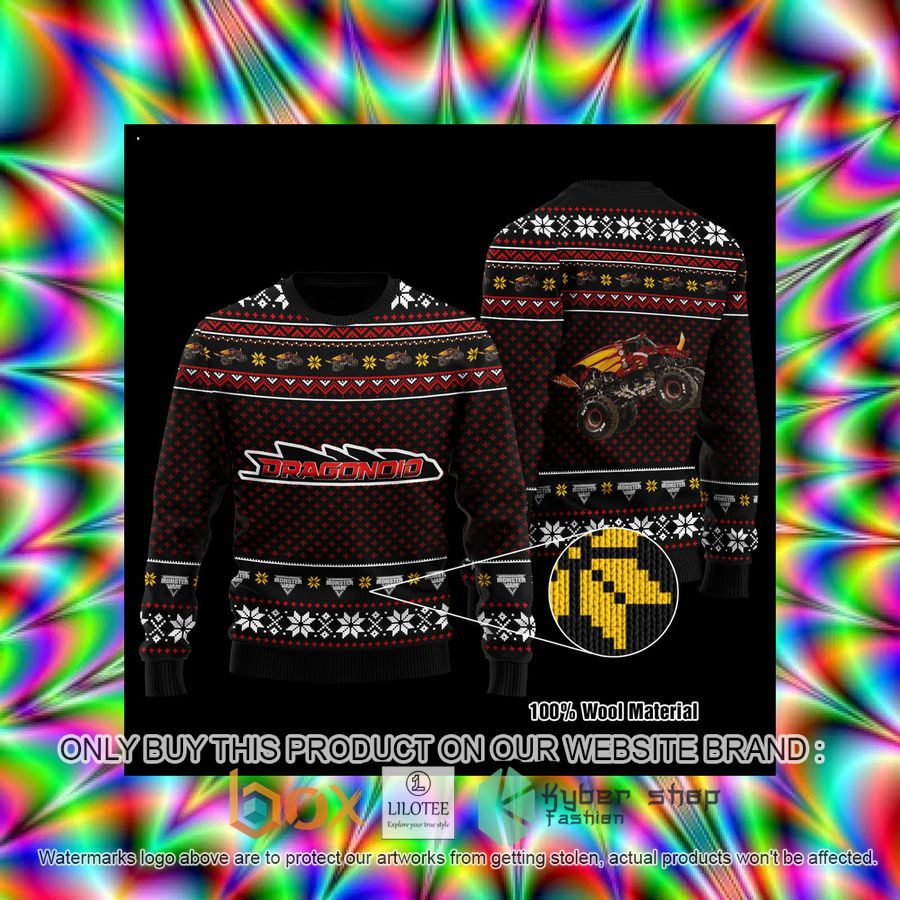 BAKUGAN DRAGONOID Dark Red Wool Sweater 3 bakugan dragonoid dark red wool sweater 3 63375