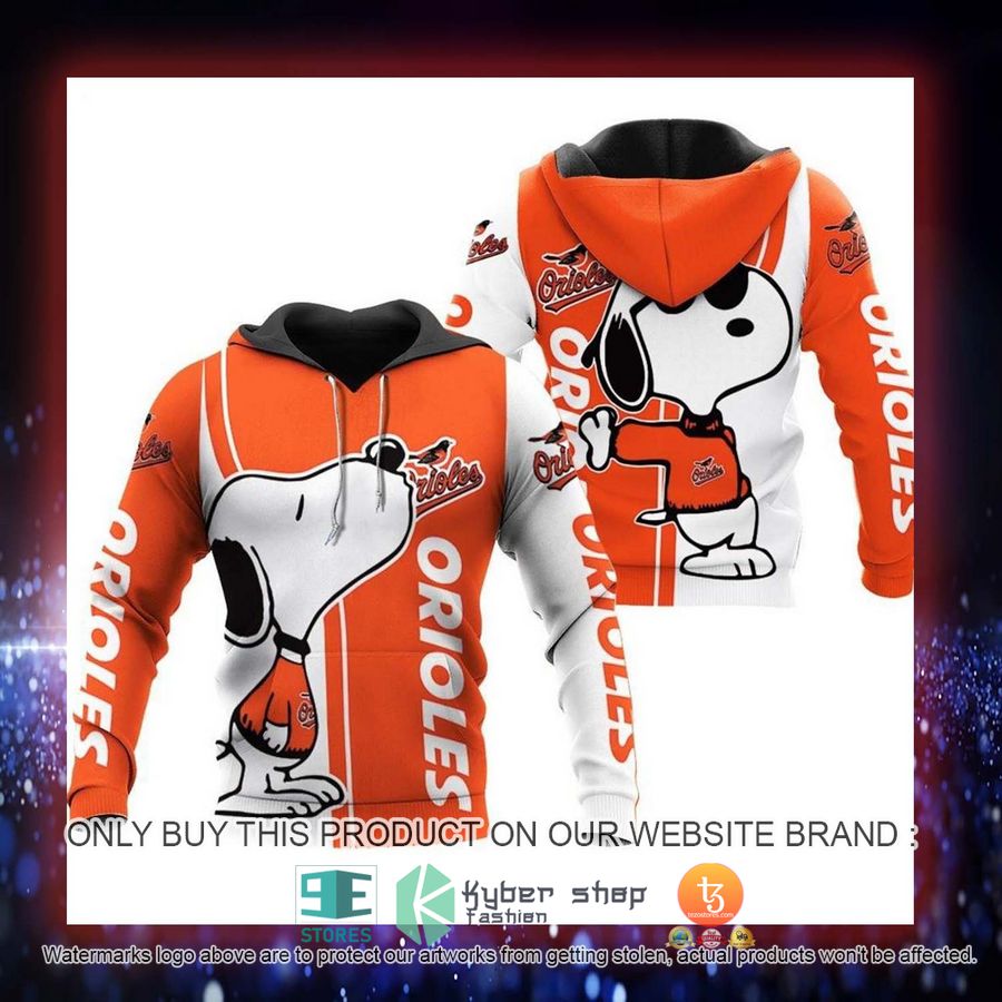 HOT Baltimore Orioles Snoopy 3D Over Printed Hoodie 4 baltimore orioles snoopy hoodie 4 45469
