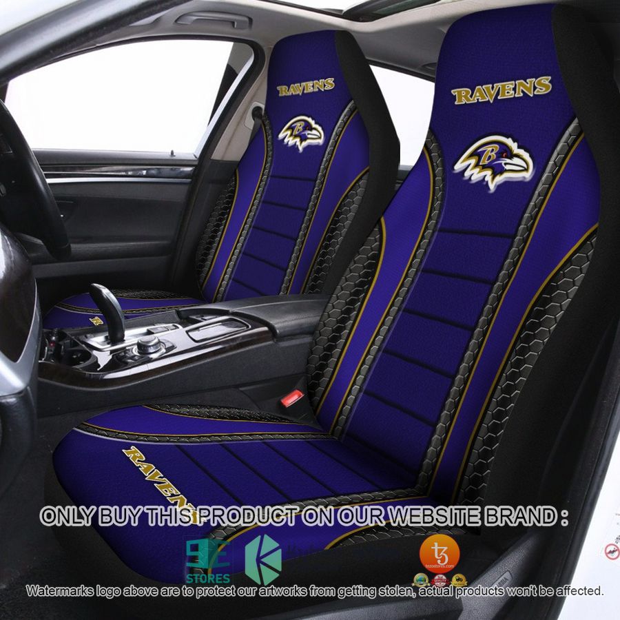 baltimore ravens blue car seat covers 1 14043