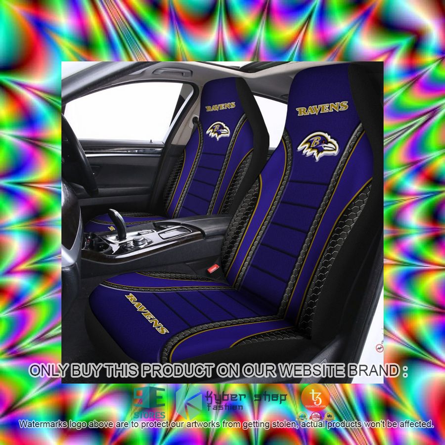 HOT Baltimore Ravens Blue Car Seat Covers 3 baltimore ravens blue car seat covers 3 87974