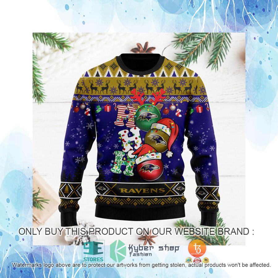 HOT Baltimore Ravens Christmas Decor NFL Sweater 4 baltimore ravens christmas decor nfl ugly christmas sweater 4 95981