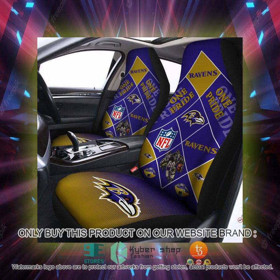 baltimore ravens one pride car seat covers 2 58424