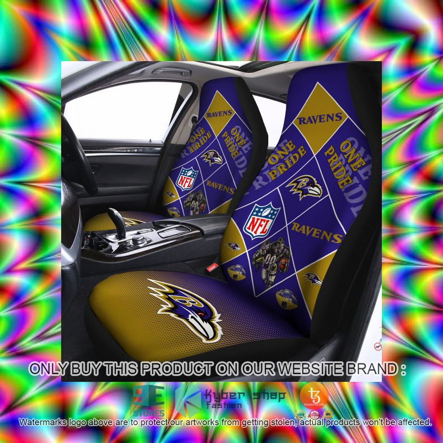 HOT Baltimore Ravens One Pride Car Seat Covers 3 baltimore ravens one pride car seat covers 3 19020