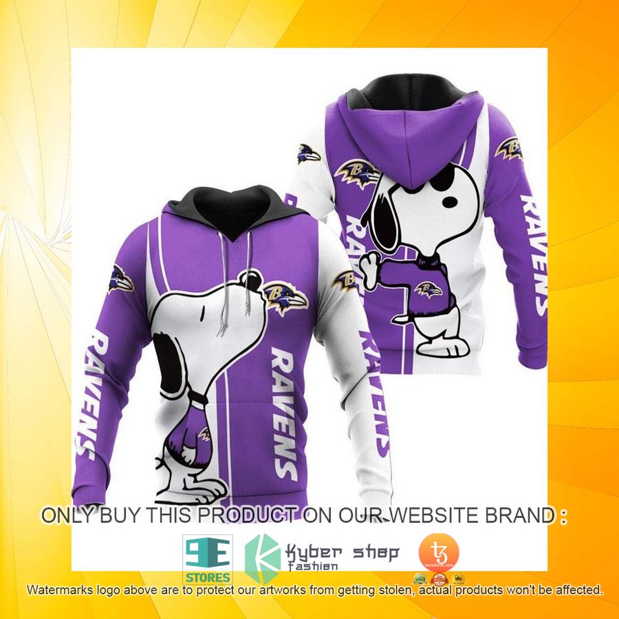 HOT Baltimore Ravens Snoopy 3D Over Printed Hoodie 3 baltimore ravens snoopy hoodie 3 47016