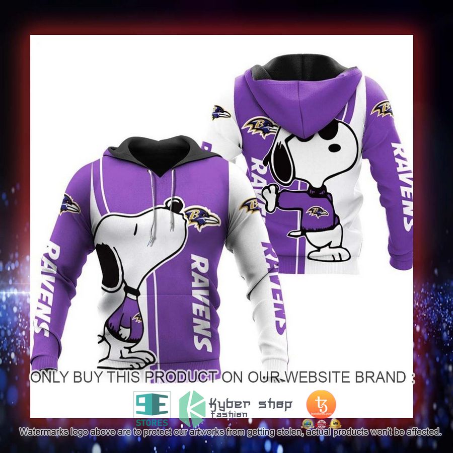 HOT Baltimore Ravens Snoopy 3D Over Printed Hoodie 4 baltimore ravens snoopy hoodie 4 38751