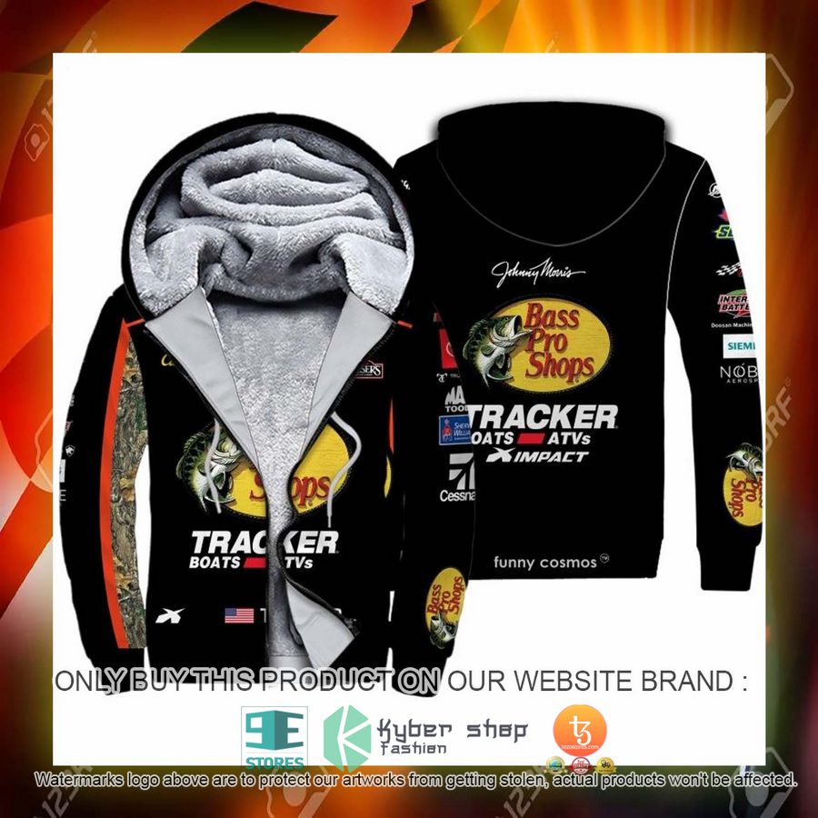 HOT Bass Pro Shop Martin Truex Jr. Racing Fleece Zipper Hoodie 3 bass pro shop martin truex jr racing fleece hoodie 3 83111