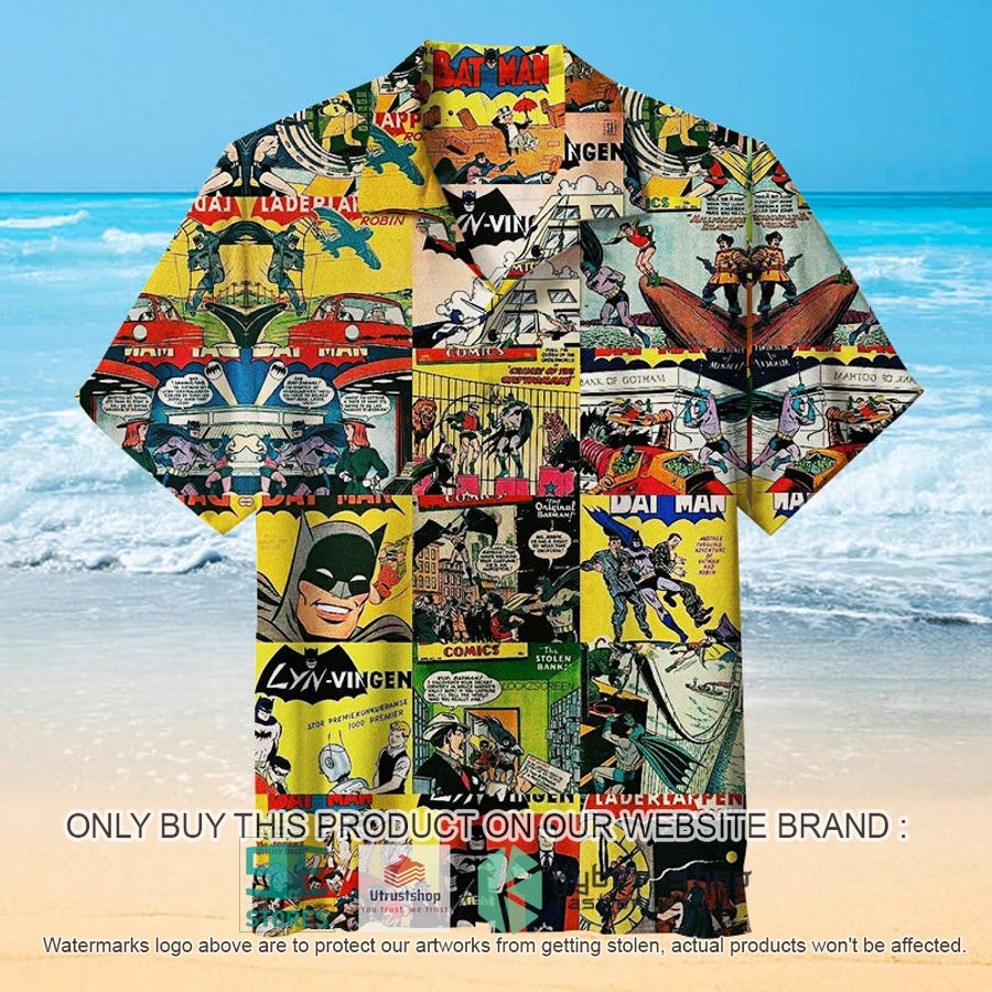 batman comic page hawaiian shirt 1 914