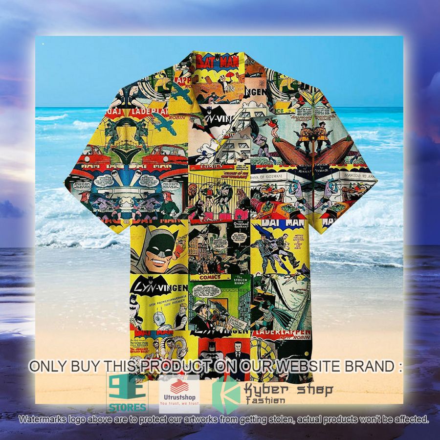 NEW Batman Comic Page Hawaii Shirt 3 batman comic page hawaiian shirt 3 57947
