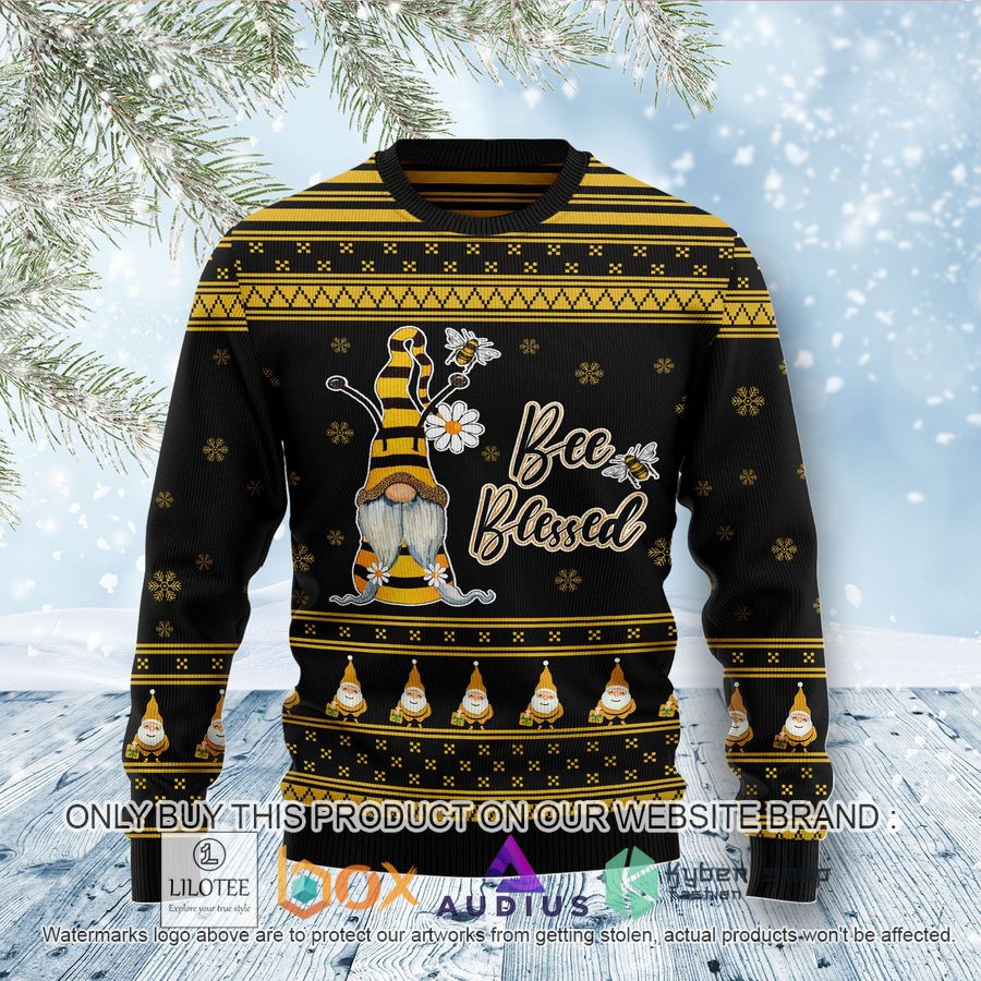 bee kind gnome ugly christmas sweater 1 77196