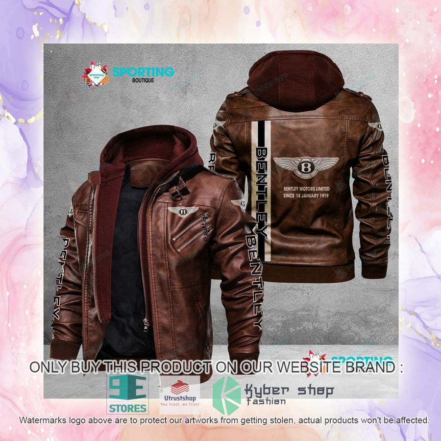 NEW Bentley Motors Limited Since 18 January 1919 Men Leather Jacket 4 bentley motors limited since 18 january 1919 leather jacket 4 66448