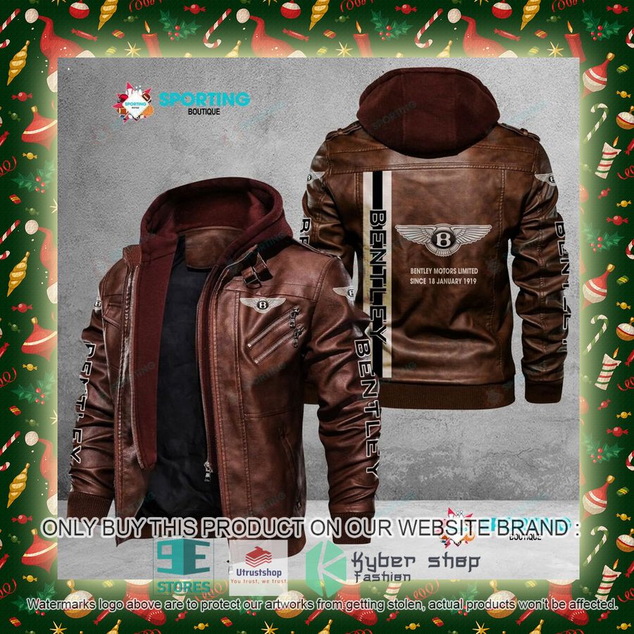 NEW Bentley Motors Limited Since 18 January 1919 Men Leather Jacket 6 bentley motors limited since 18 january 1919 leather jacket 6 8246
