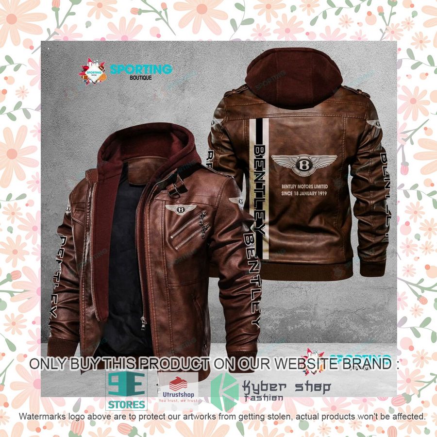 NEW Bentley Motors Limited Since 18 January 1919 Men Leather Jacket 8 bentley motors limited since 18 january 1919 leather jacket 8 32269