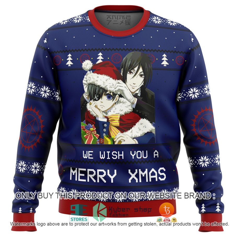 black butler merry xmas knitted wool sweater 1 44880