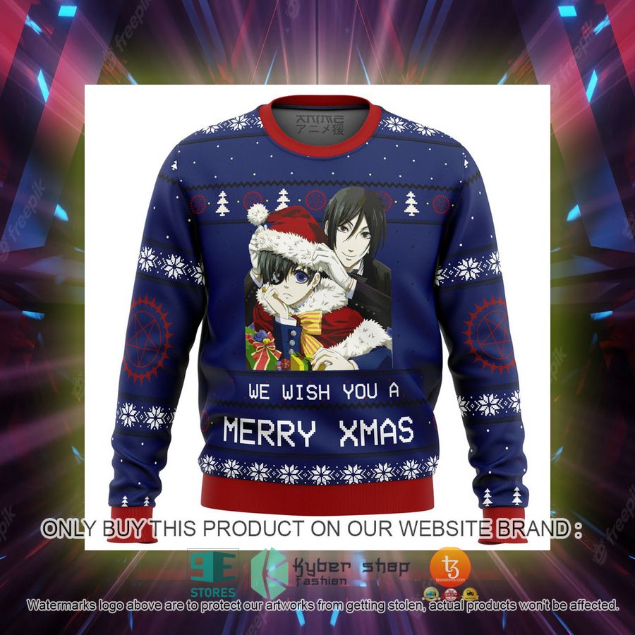 black butler merry xmas knitted wool sweater 2 84744
