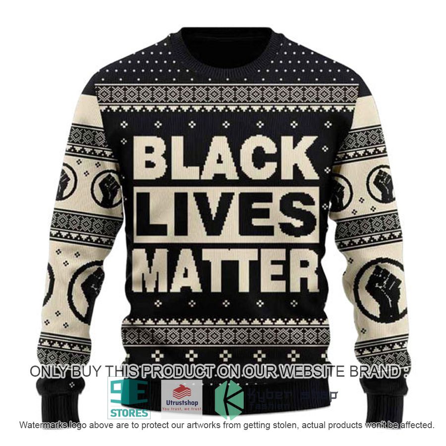 black lives matter ugly christmas sweater 2 94169