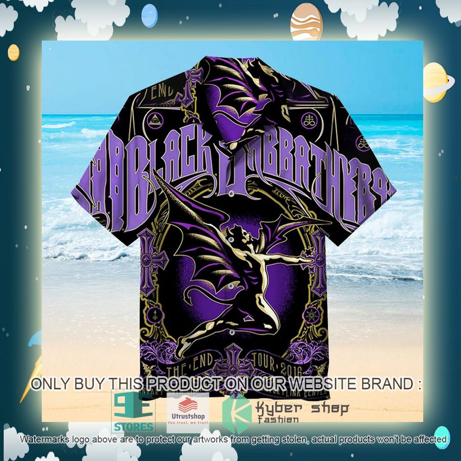 NEW BLACK SABBATH - 2016 THE END WORLD TOUR Hawaii Shirt 2 black sabbath 2016 the end world tour hawaiian shirt 2 81887