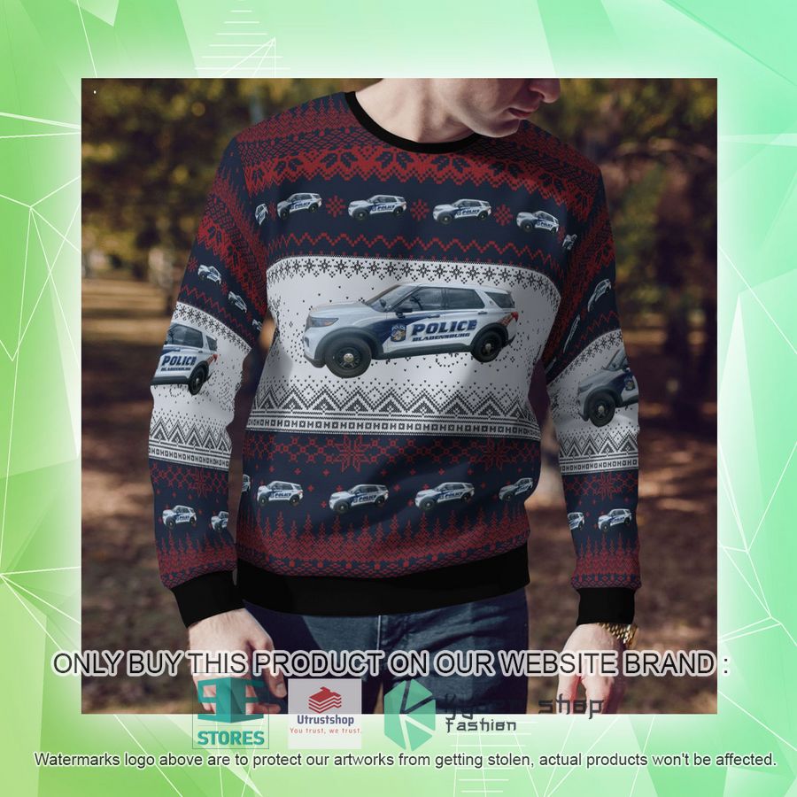 NEW Bladensburg Maryland Bladensburg Police Department Christmas Sweater 10 bladensburg maryland bladensburg police department christmas sweater 10 29959