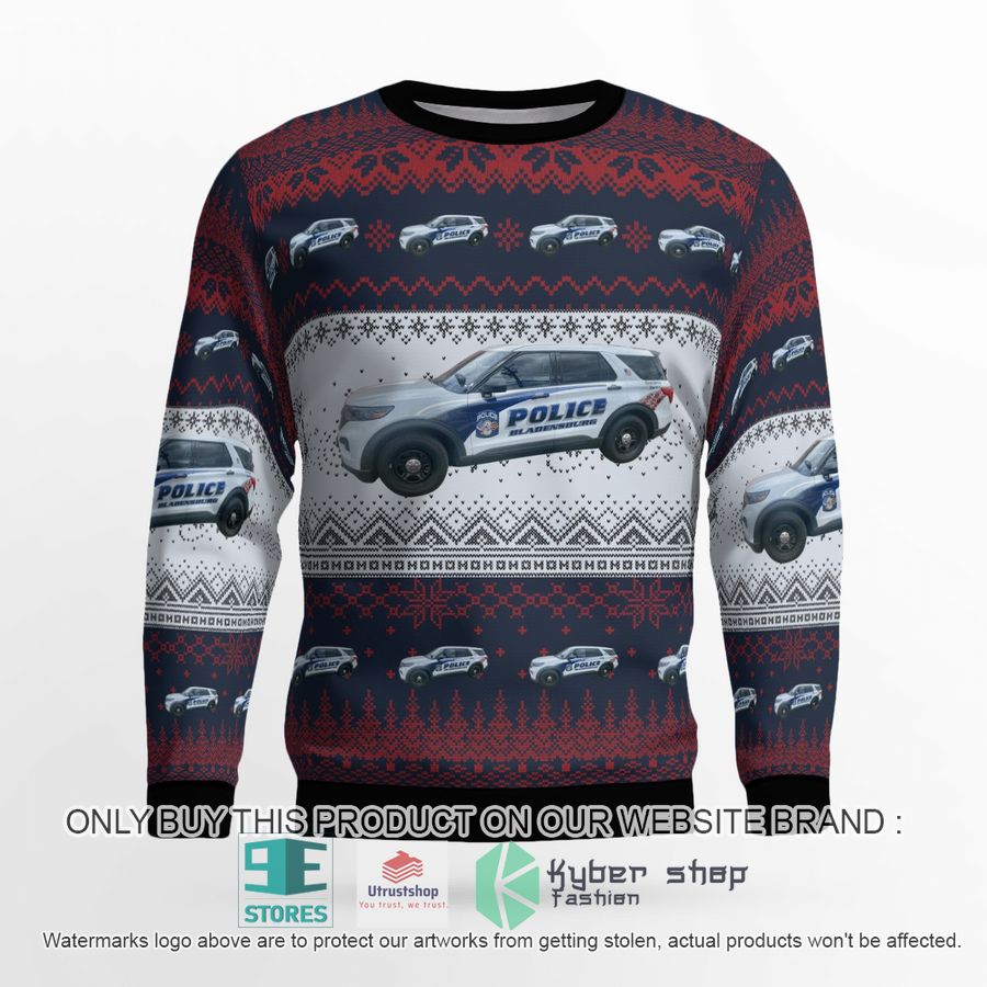 bladensburg maryland bladensburg police department christmas sweater 2 79988