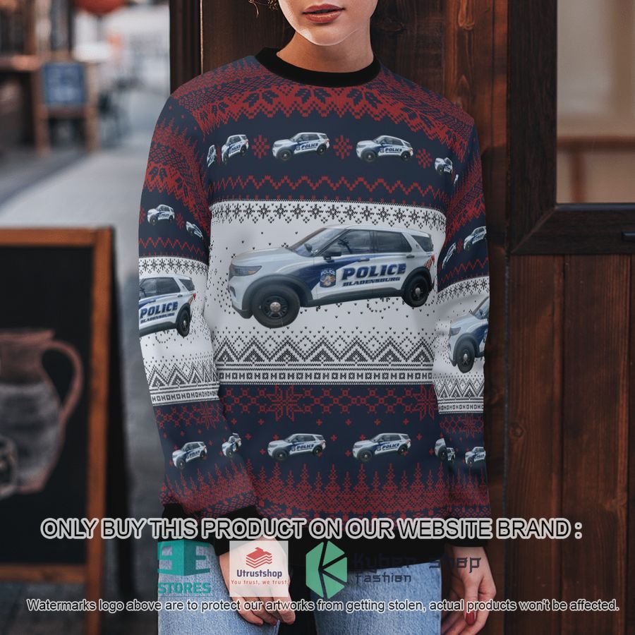 NEW Bladensburg Maryland Bladensburg Police Department Christmas Sweater 5 bladensburg maryland bladensburg police department christmas sweater 5 76069