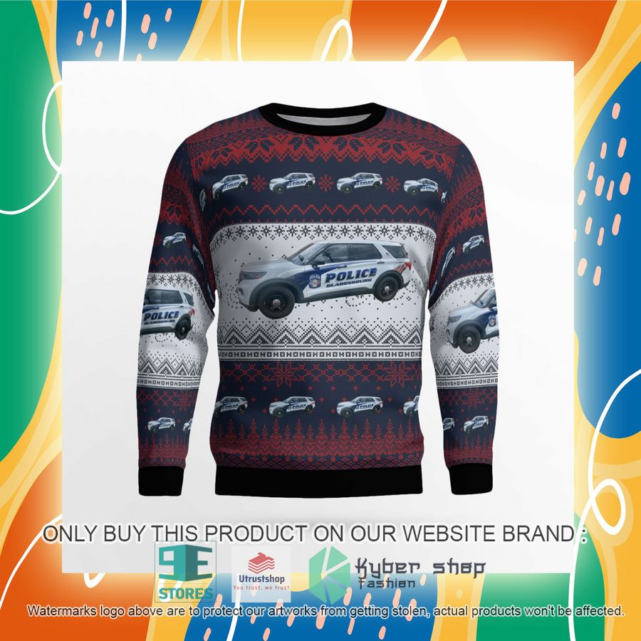 NEW Bladensburg Maryland Bladensburg Police Department Christmas Sweater 8 bladensburg maryland bladensburg police department christmas sweater 8 42061