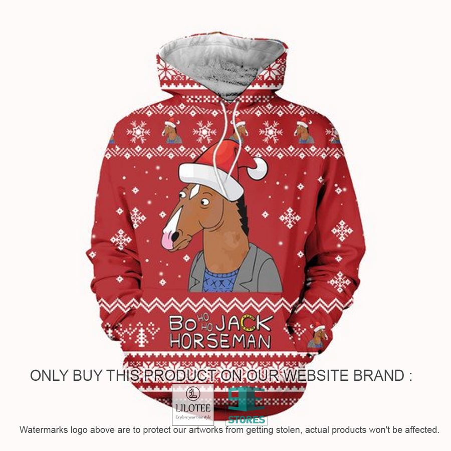 NEW BoJack Horseman Christmas 3D Hoodie, Legging 3 bojack horseman christmas 3d hoodie legging 2 35456