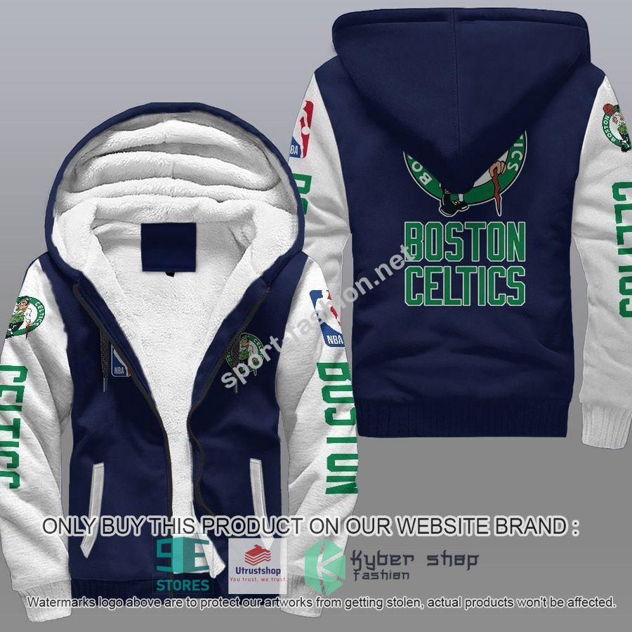 NEW Boston Celtics 3D Fleece Hoodie 3 boston celtics nba fleece hoodie 3 97959