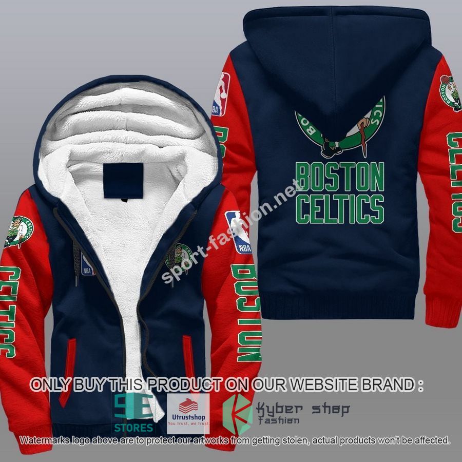 NEW Boston Celtics 3D Fleece Hoodie 4 boston celtics nba fleece hoodie 4 89175