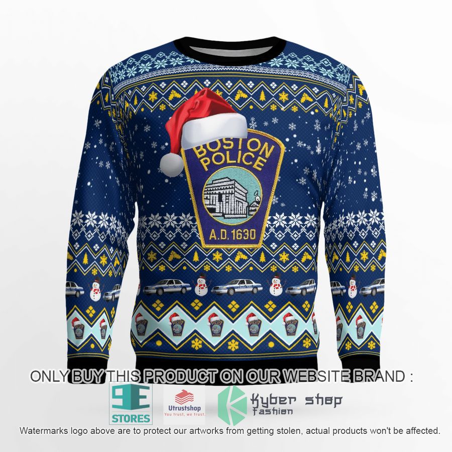 boston police department christmas sweater 2 55526