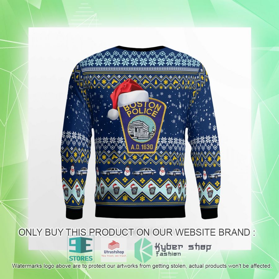 NEW Boston Police Department Christmas Sweater 9 boston police department christmas sweater 9 43993
