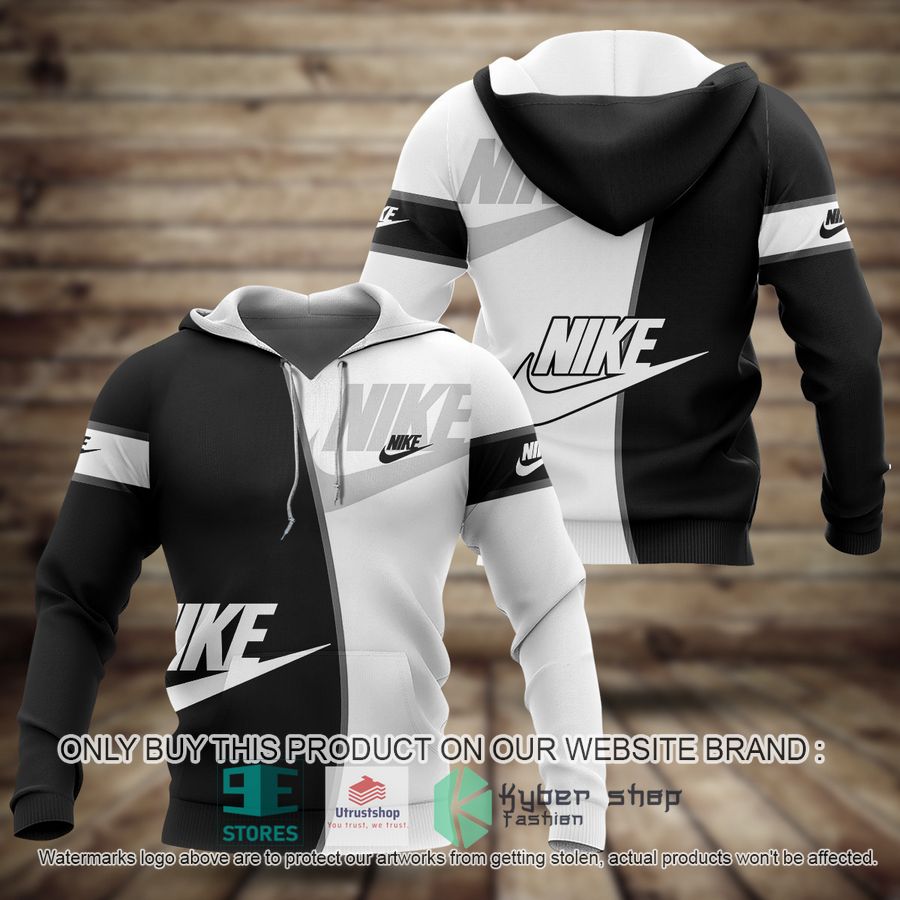 NEW Brand Nike black white Full Print Hoodie 8 brand nike black white 3d hoodie 1 28192