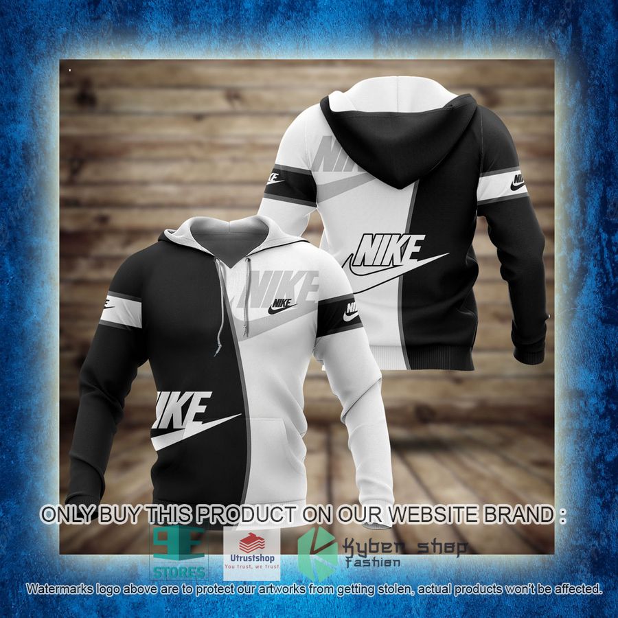 NEW Brand Nike black white Full Print Hoodie 3 brand nike black white 3d hoodie 3 20767