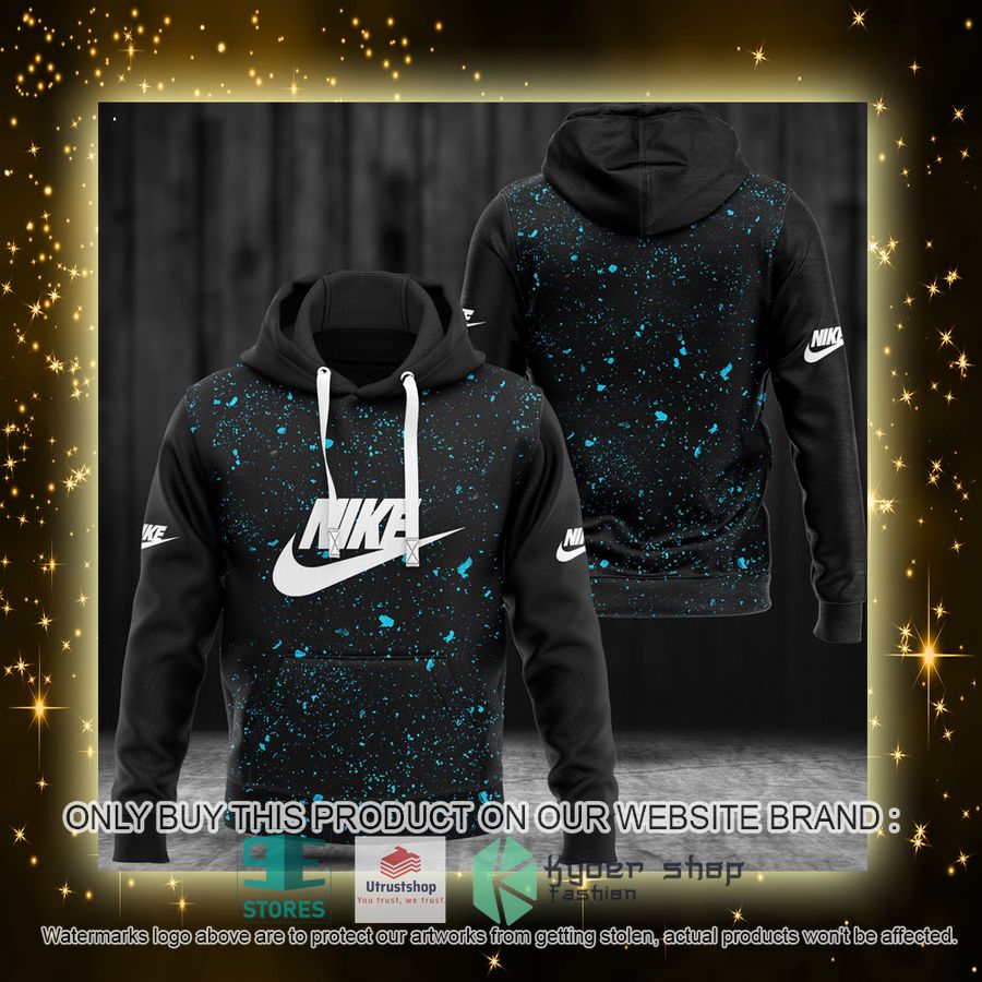 NEW Brand Nike logo black Full Print Hoodie 4 brand nike logo black 3d hoodie 4 89397