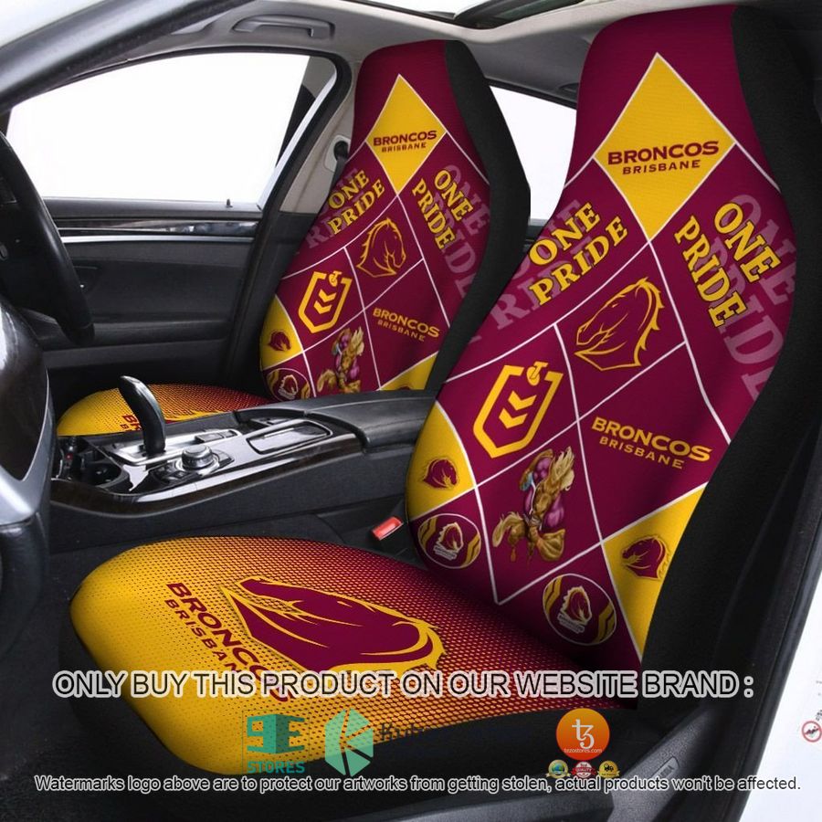 brisbane broncos one pride car seat covers 1 96508