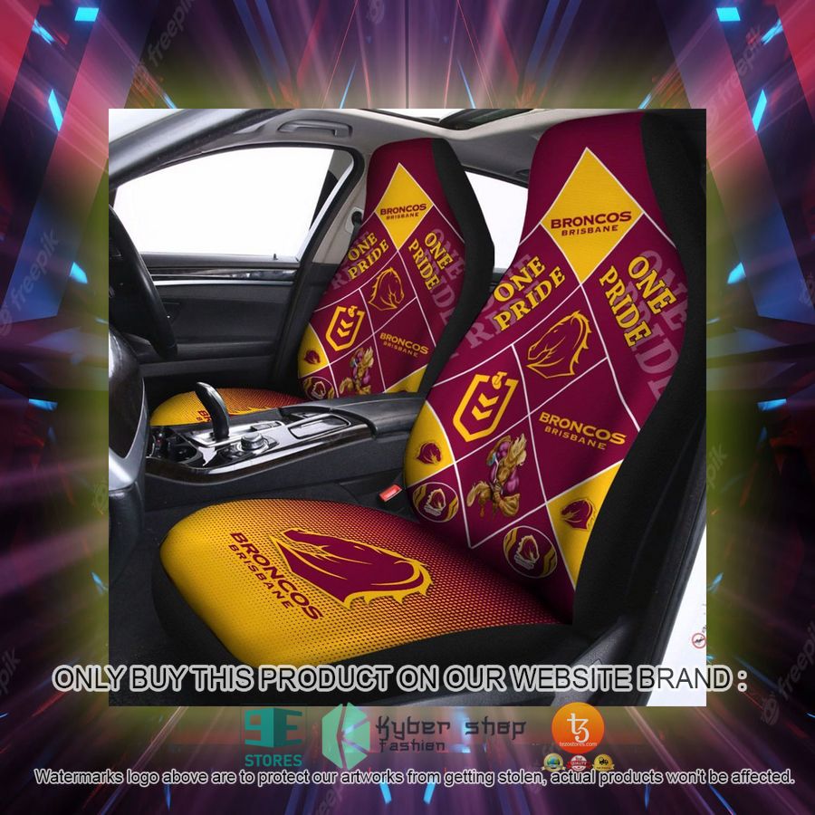 brisbane broncos one pride car seat covers 2 57331
