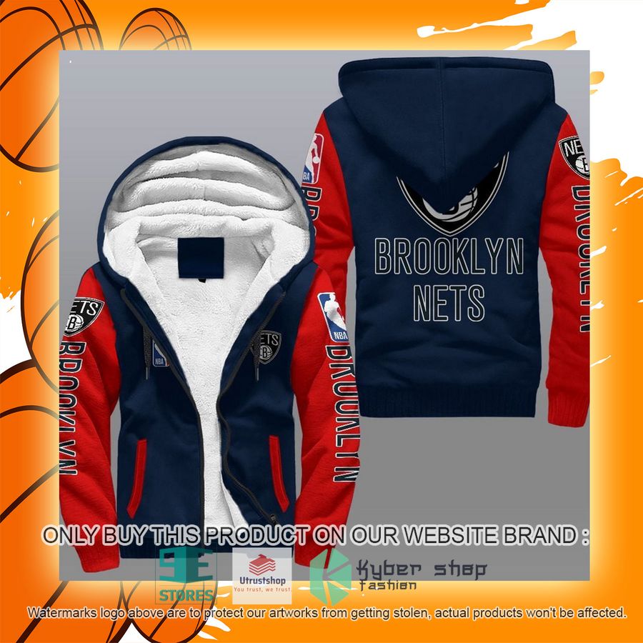 NEW Brooklyn Nets 3D Fleece Hoodie 12 brooklyn nets nba fleece hoodie 12 43051